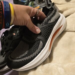 Avia Kids' Black and Orange Sneakers